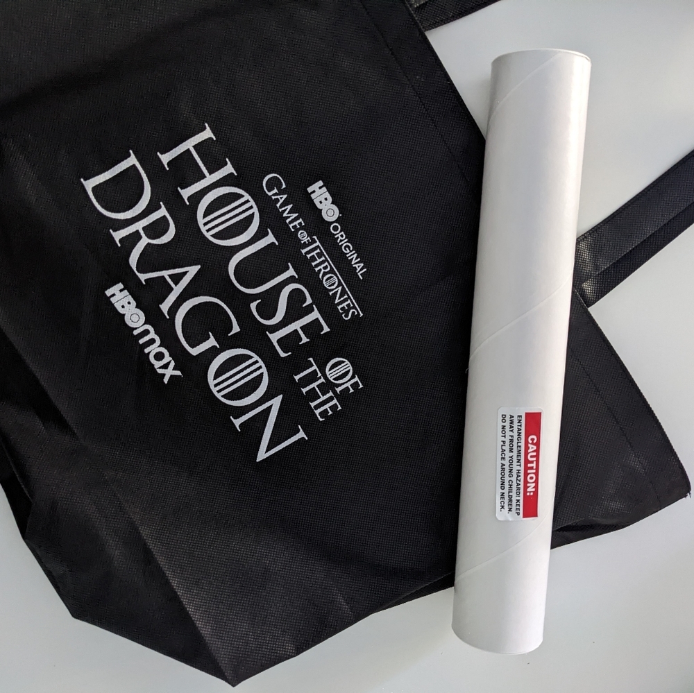 SDCC 2022 Exclusive House of the dragons tote bag + poster - Picture 5 of 5